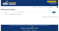 Desktop Screenshot of libcat.snhu.edu